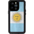 Argentina Flag Distressed iPhone 15 Pro Waterproof Case